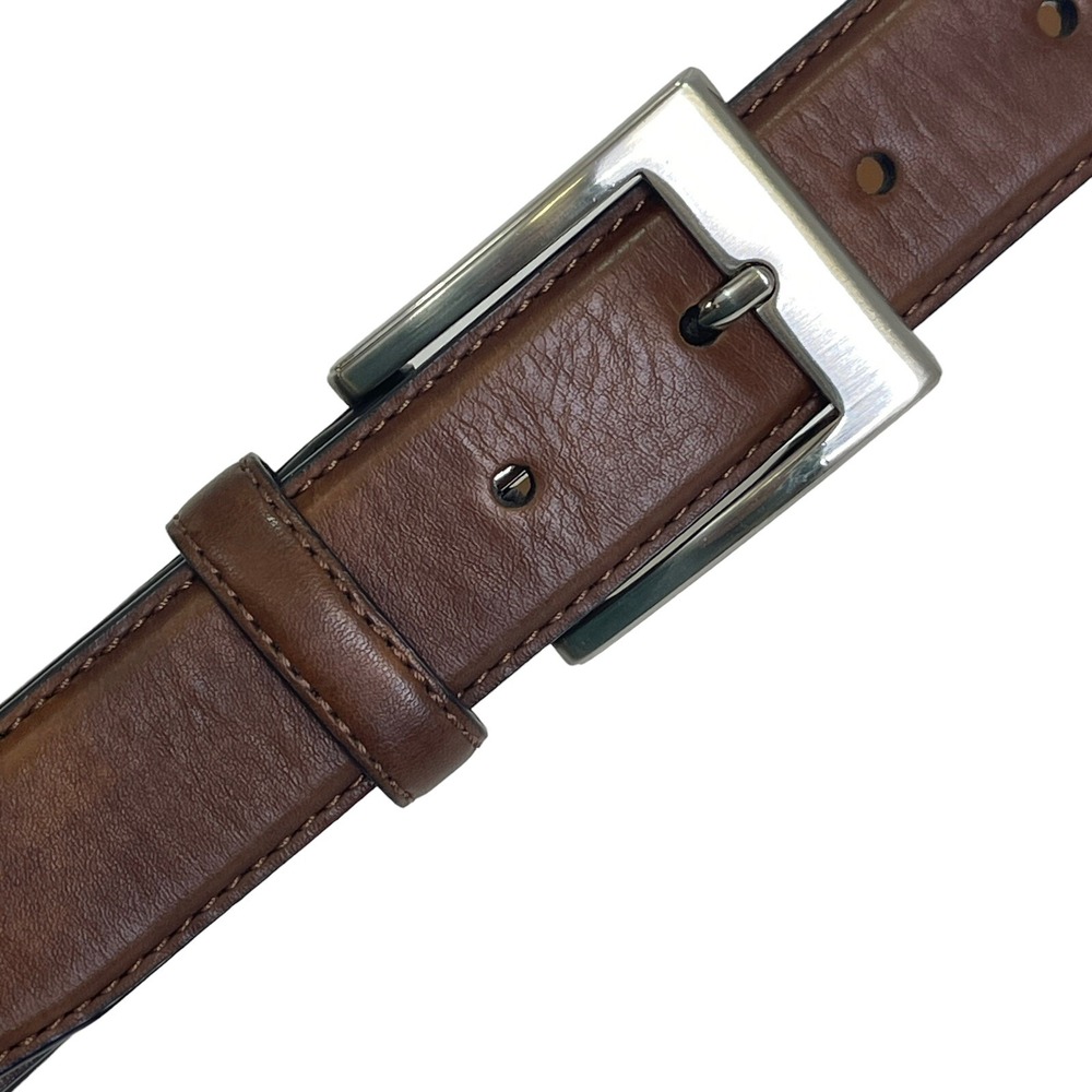 Unbranded Mens Genuine Leather Belt Size 38 Brown